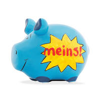 SPARDOSE  - Blau, KONVENTIONELL, Keramik (12.5/9/9cm)