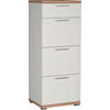 KOMMODE  in 48/120/40 cm  - Eichefarben/Alufarben, Design, Holzwerkstoff/Kunststoff (48/120/40cm) - Carryhome