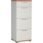 KOMMODE  in 48/120/40 cm  - Eichefarben/Alufarben, Design, Holzwerkstoff/Kunststoff (48/120/40cm) - Carryhome