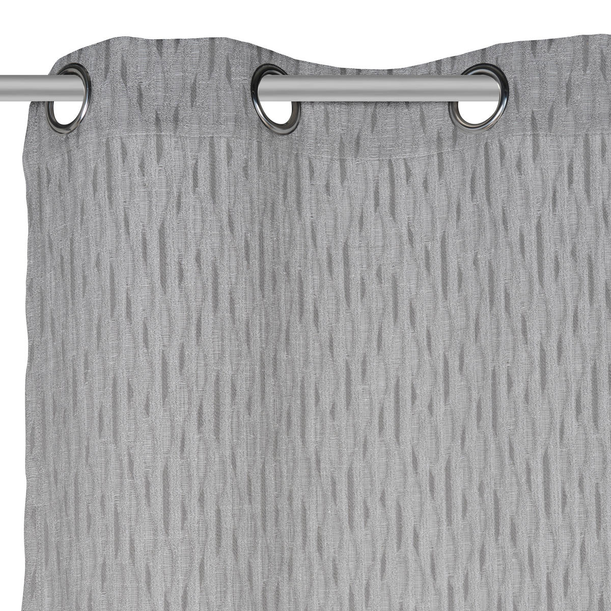 ZAVESA Z OBROČKI  pol prosojno   140/280 cm  - siva, Design, tekstil (140/280cm) - Esposa