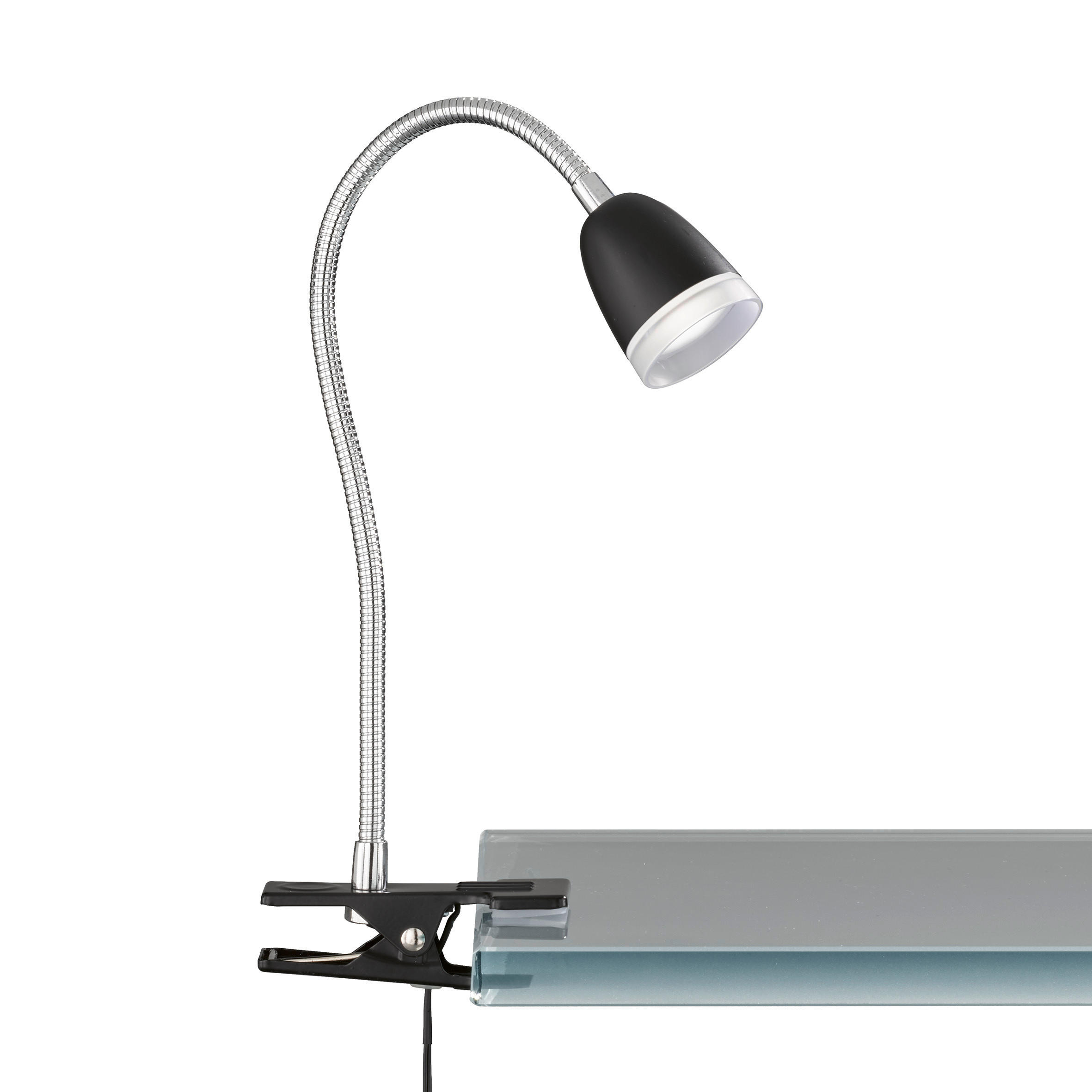 LED-KLEMMLEUCHTE Nox 6/26 cm   - Schwarz, KONVENTIONELL, Metall (6/26cm)