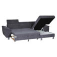 ECKSOFA  in Webstoff Grau  167/250 cm  - Silberfarben/Grau, Design, Textil/Metall (167/250cm) - Xora