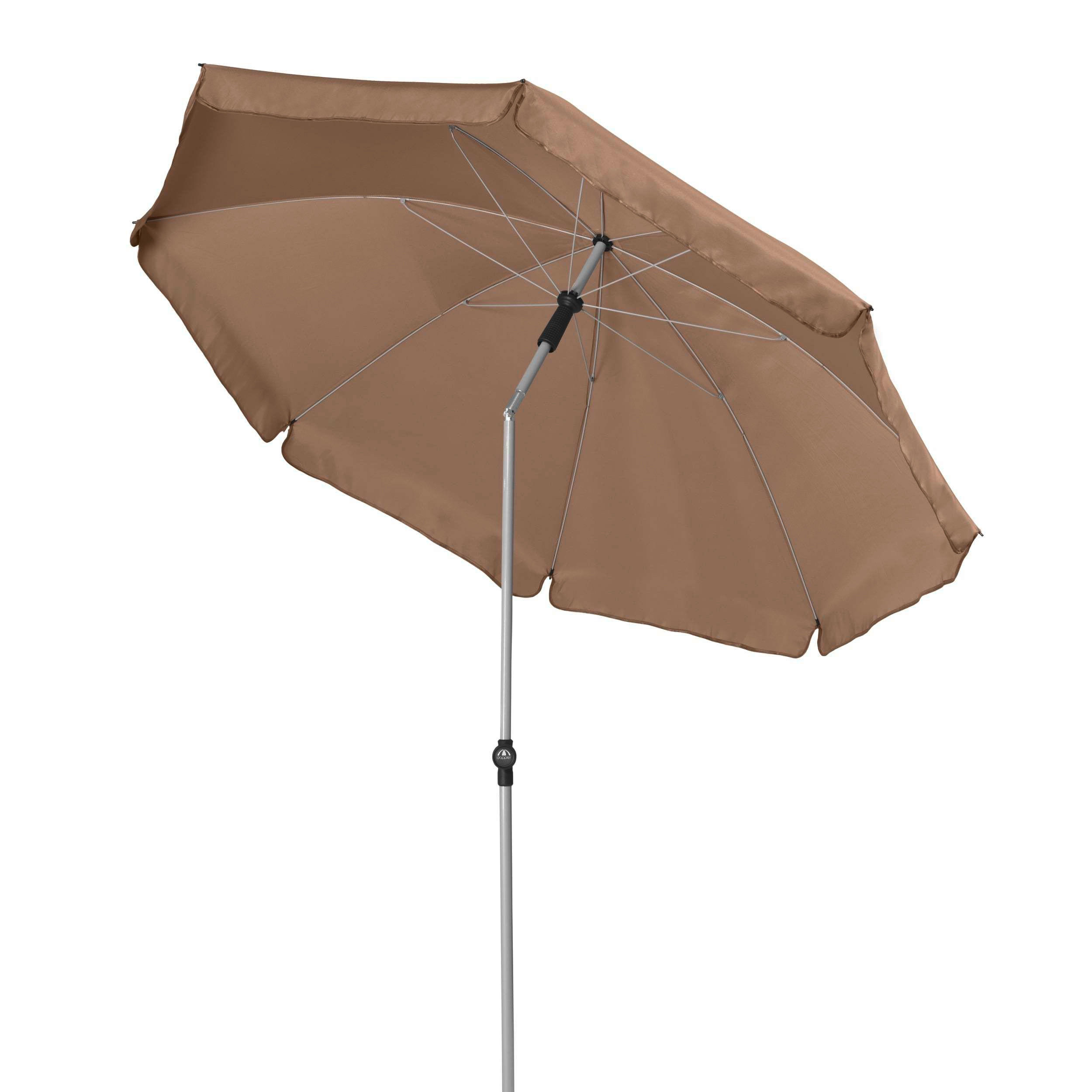 SONNENSCHIRM 200 cm Greige  - Greige/Hellgrau, Basics, Textil/Metall (200/200cm) - Doppler