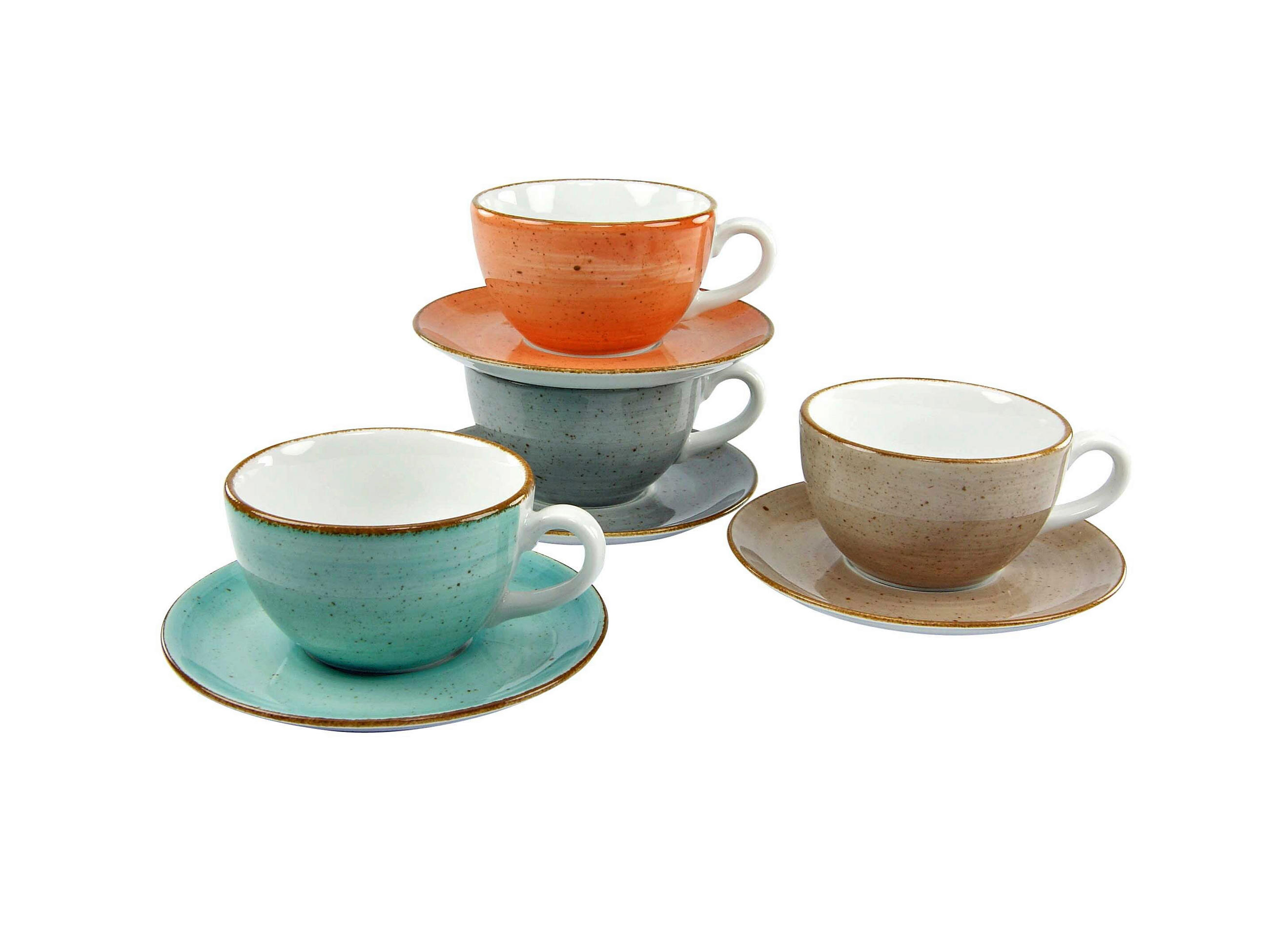 KAFFEESERVICE Multicolor VINTAGE NATURE 8-teilig  - Multicolor, Basics, Keramik (24,5/16/27,5cm) - Creatable