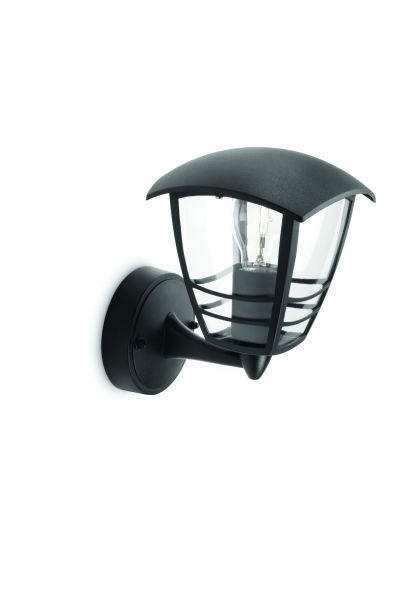 ZUNANJA SVETILKA   17,5/23,5/20 cm            - črna, Trendi, kovina/umetna masa (17,5/23,5/20cm) - Philips