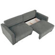 2-SITZER-SOFA in Chenille Grau  - Schwarz/Grau, KONVENTIONELL, Kunststoff/Textil (233/90/110cm) - Carryhome