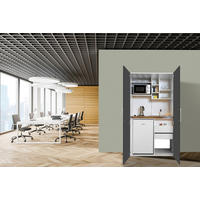 SKÅPKÖK  104/193/67 cm  i ekfärgad  - stålfärgad/grå, Modern, metall/trämaterial (104/193/67cm) - Respekta