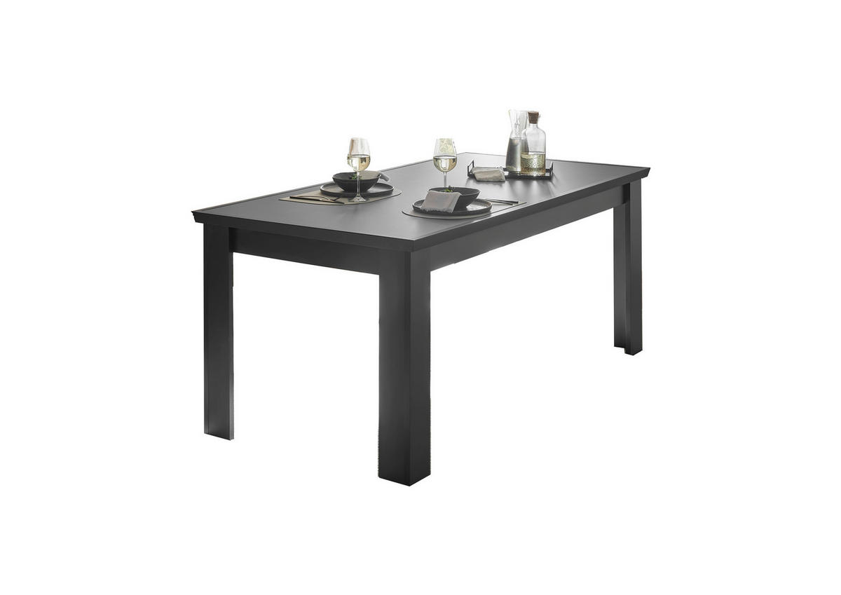 ESSTISCH in Holzwerkstoff   - Schwarz, Design, Holzwerkstoff (181/77/90cm) - MID.YOU