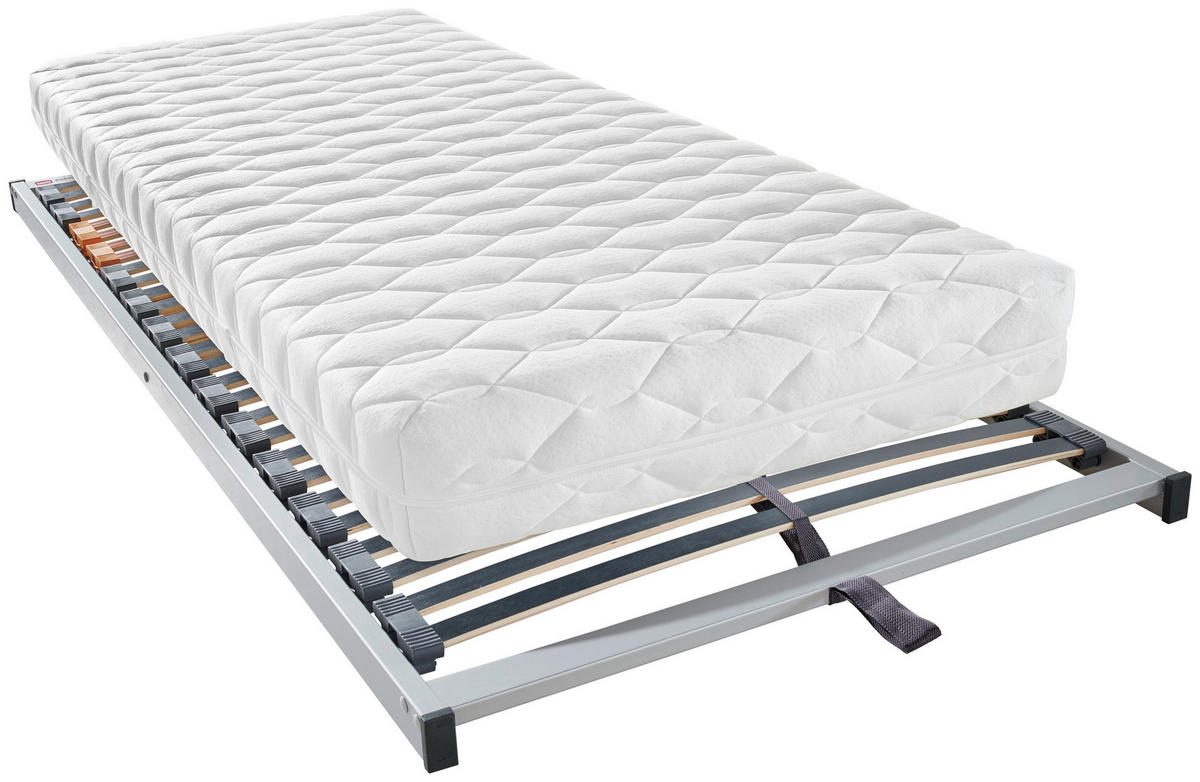 MATRATZENSET 90/200 cm  - Silberfarben, Basics, Holz (90/200cm) - Sleeptex