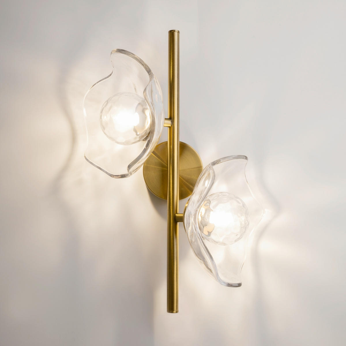 WANDLEUCHTE - Transparent/Messingfarben, Design, Metall (19,5/31,5/45cm) - MAYTONI