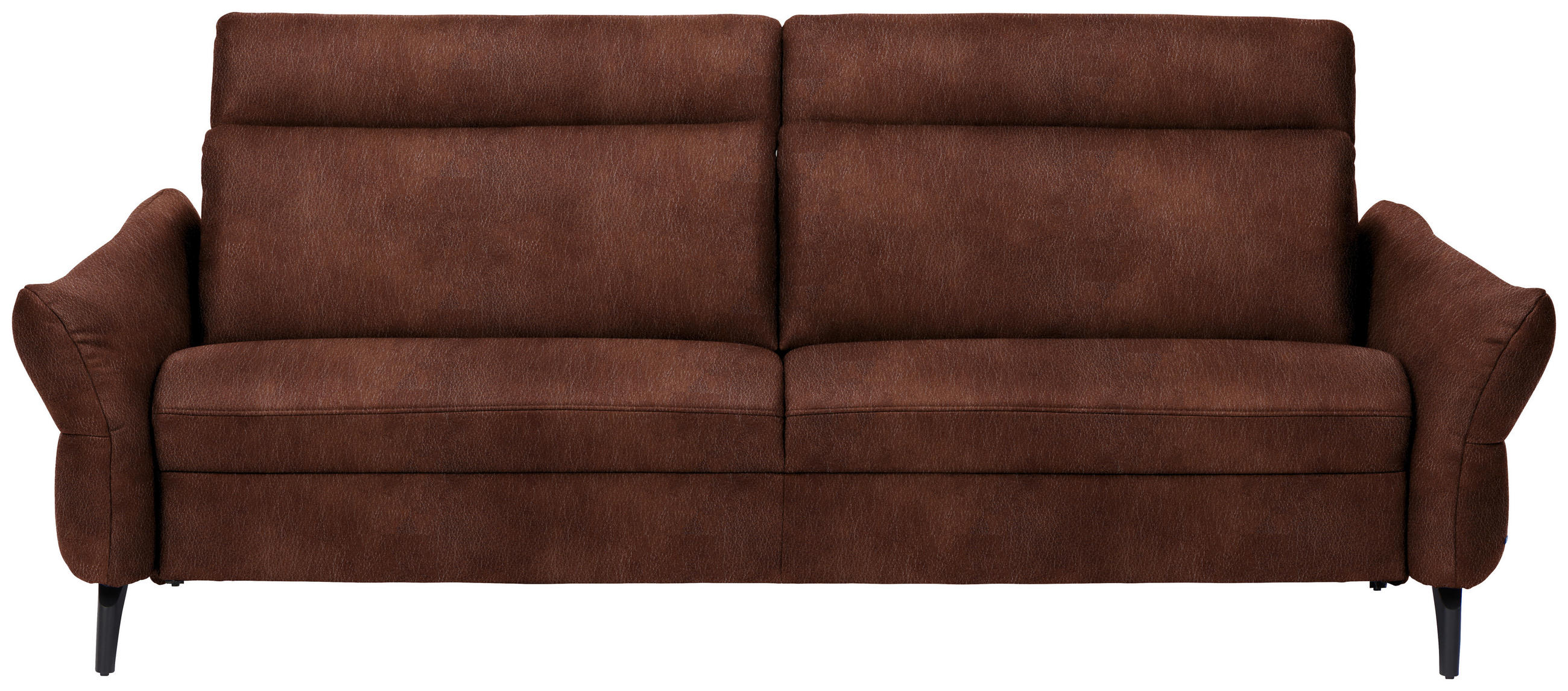3-SITZER-SOFA in Leder Rotbraun  - Rotbraun/Anthrazit, Design, Leder/Metall (227/92/97cm) - Himolla Komfortklass