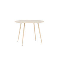 ESSTISCH in Holz, Metall  - Weiß, MODERN, Holz/Metall (100/75cm) - Livetastic