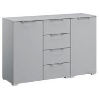 SIDEBOARD  in 120/81/42 cm  - Silberfarben/Hellgrau, Design, Holzwerkstoff/Kunststoff (120/81/42cm) - Novel