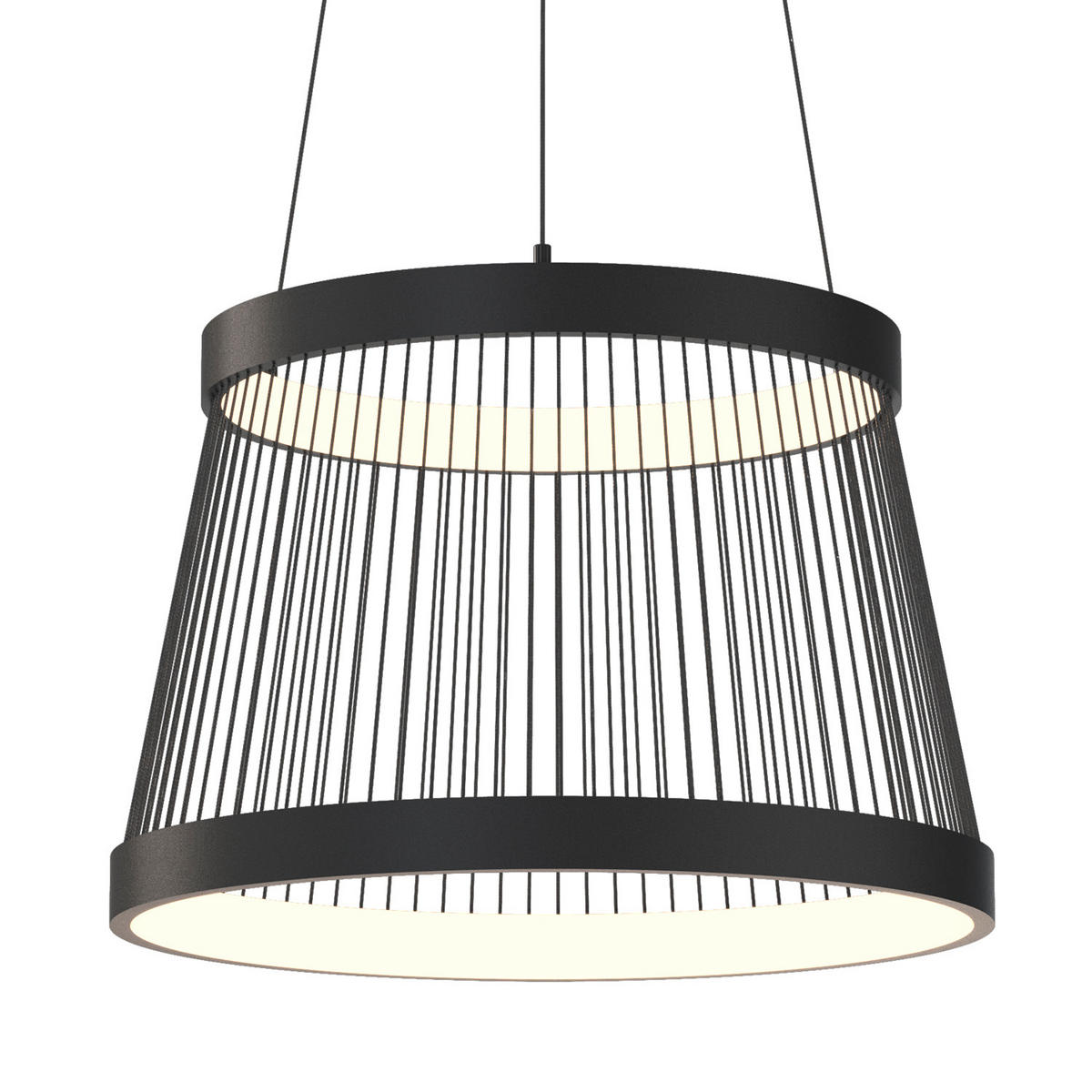 LED-PENDELLEUCHTE 50/50/150 cm  - Schwarz, Design, Metall (50/50/150cm)