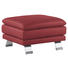 Ecksofa Echtleder Rücken echt - Alufarben/Dunkelrot, KONVENTIONELL, Leder/Metall (246/220cm) - Celina Home