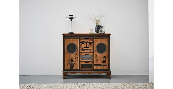 KOMMODE  in 110/100,5/35 cm  - Goldfarben/Multicolor, LIFESTYLE, Holz/Holzwerkstoff (110/100,5/35cm) - Landscape