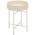BEISTELLTISCH Greige rund  - Greige, Trend, Holzwerkstoff/Metall (39/46/39cm) - Xora