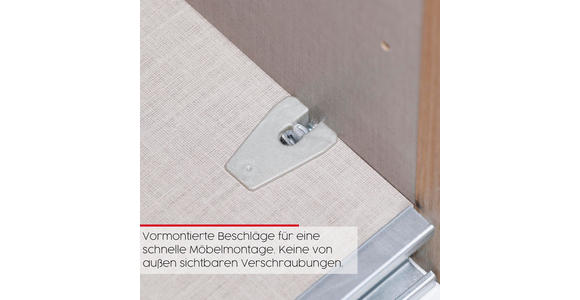 DREHTÜRENSCHRANK 101/223/61 cm,  in Champagner, 2-türig  - Champagner, Basics, Glas/Holzwerkstoff (101/223/61cm) - Novel