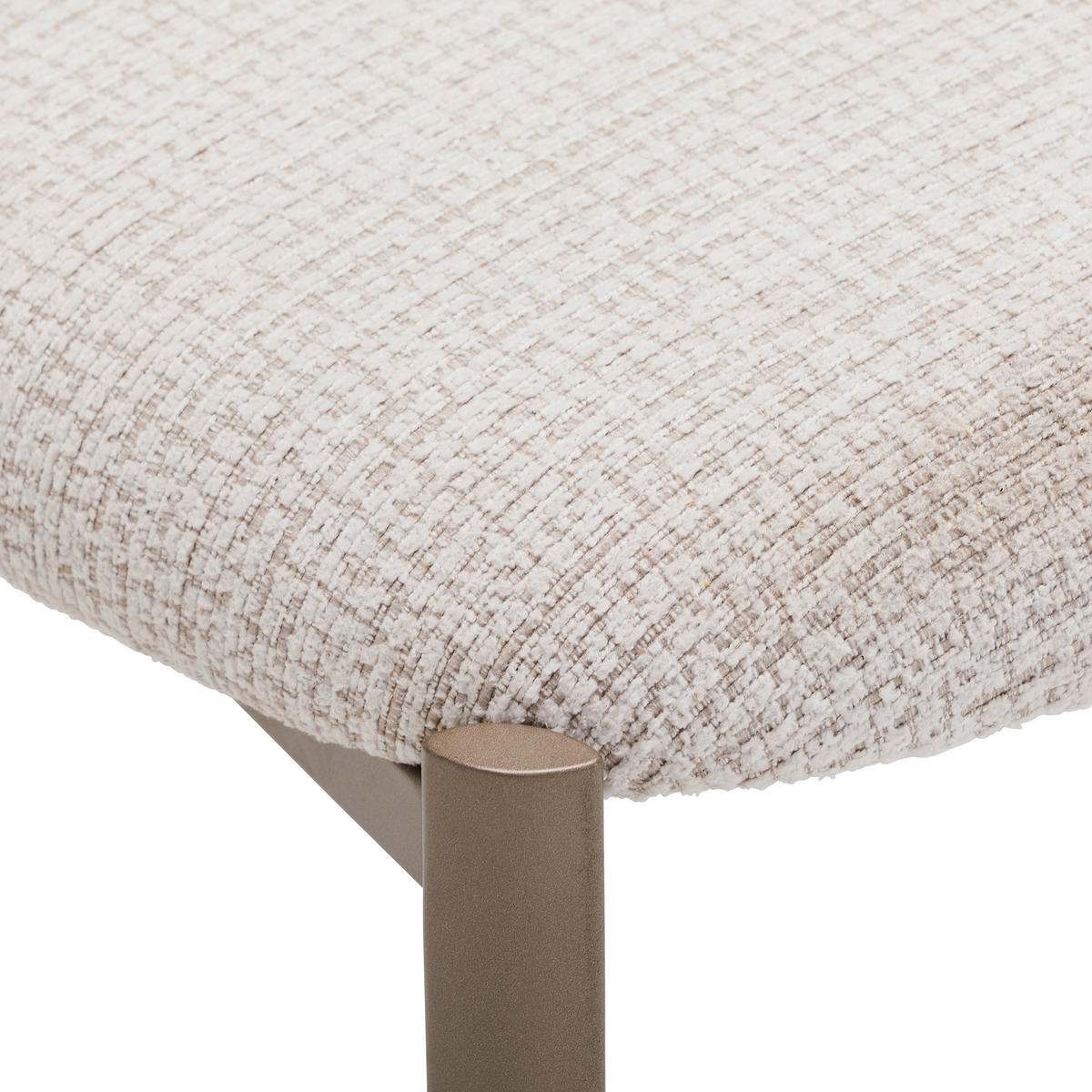 STUHL  ,  , Webstoff  ,  - Champagner/Beige, MODERN, Textil/Metall (55/81/57cm) - MID.YOU