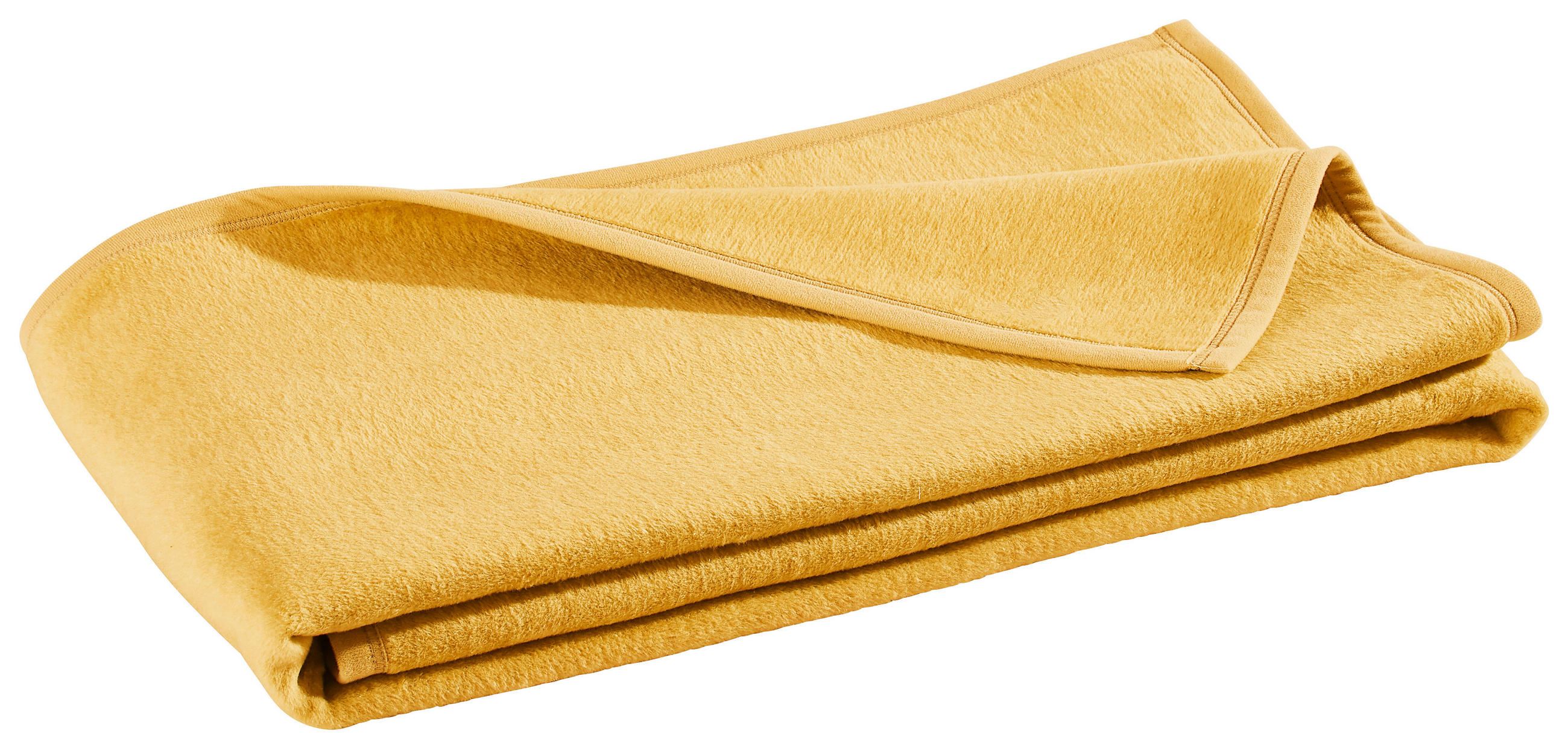 PLÉD, bavlna, 150/200 cm - žlutá, Basics, textil (150/200cm) - Novel