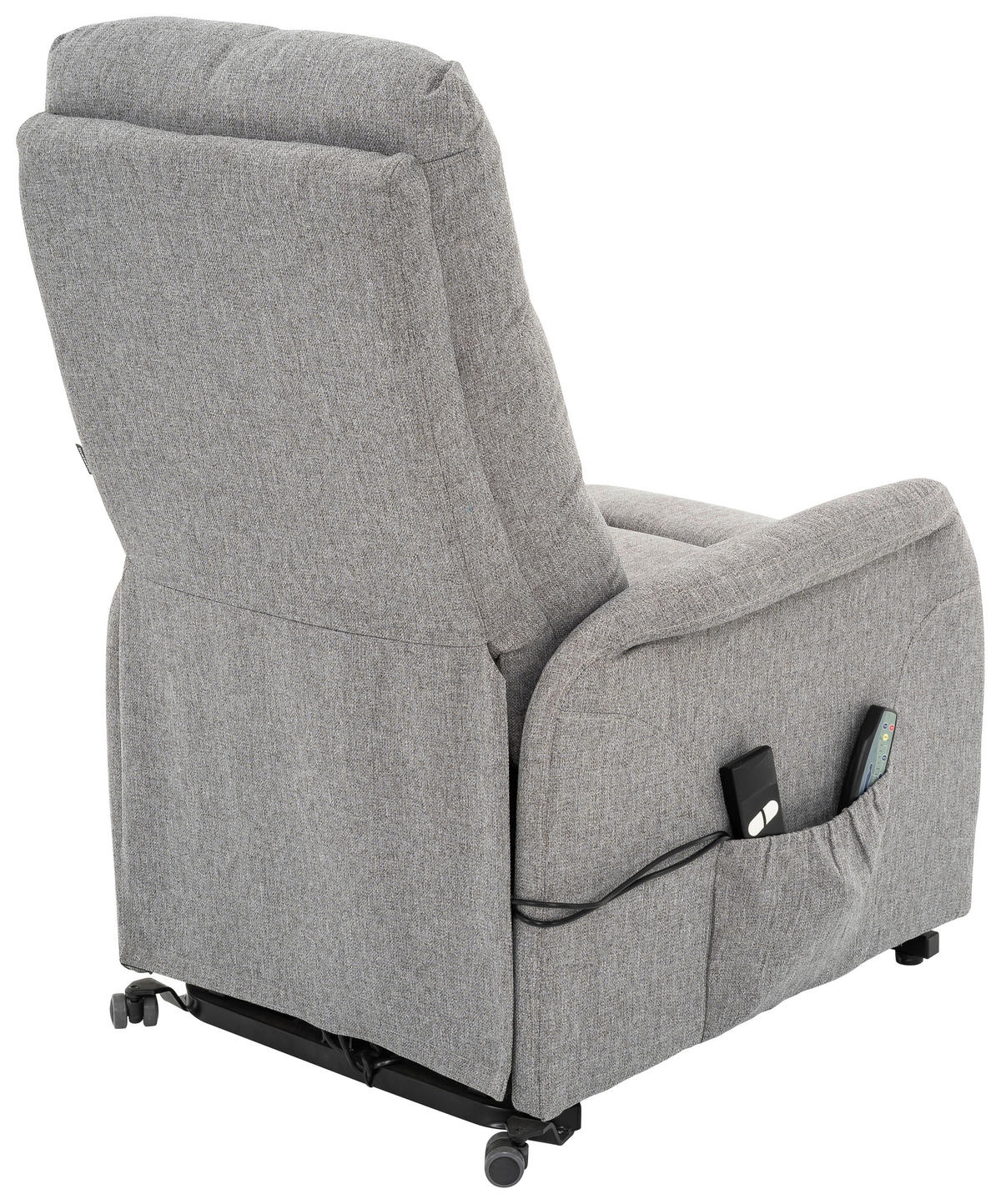 RELAXFÅTÖLJ i metall, textil grå  - grå/svart, Design, metall/textil (68/100/94cm) - Livetastic