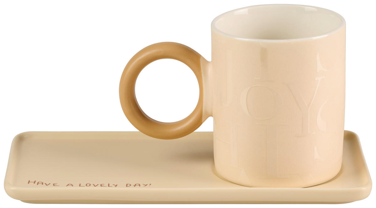 HRNČEK NA KÁVU nový kostný porcelán (new bone china) keramika  - krémová, Lifestyle, keramika - Novel