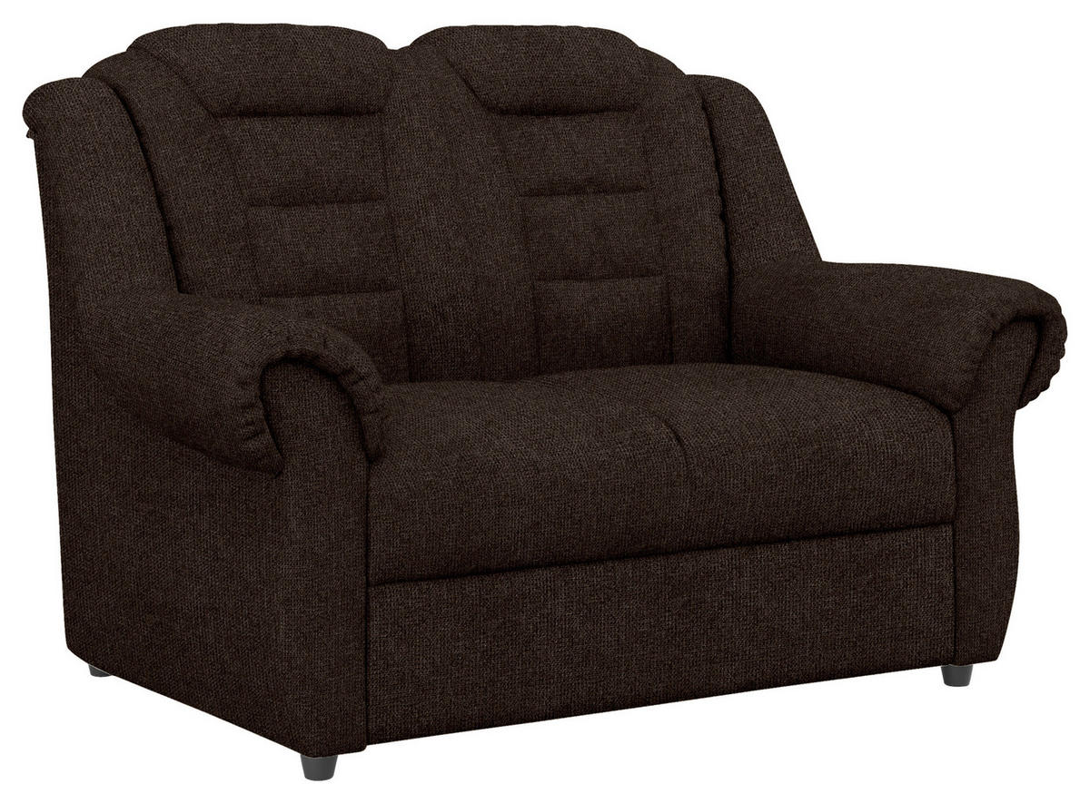 SITZGARNITUR Chenille Braun  - Schwarz/Braun, KONVENTIONELL, Kunststoff/Textil - Livetastic