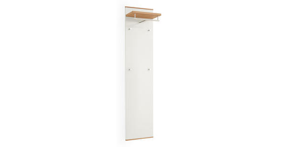 GARDEROBENPANEEL in 42/183/27 cm - Eichefarben/Weiß, Design, Holz/Holzwerkstoff (42/183/27cm) - Novel