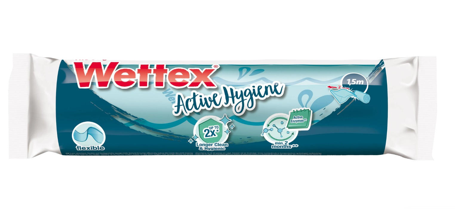 Wettex active hygiene,rulle - vit, Basics, plast - Best Price