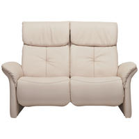 2-SITZER-SOFA Heimkino in Echtleder Creme  - Creme/Schwarz, KONVENTIONELL, Leder/Kunststoff (152/107/91cm) - Himolla Komfortklass