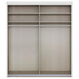 SCHWEBETÜRENSCHRANK  in Weiß  - Weiß, Basics, Glas/Holzwerkstoff (201/235/65cm) - Cantus
