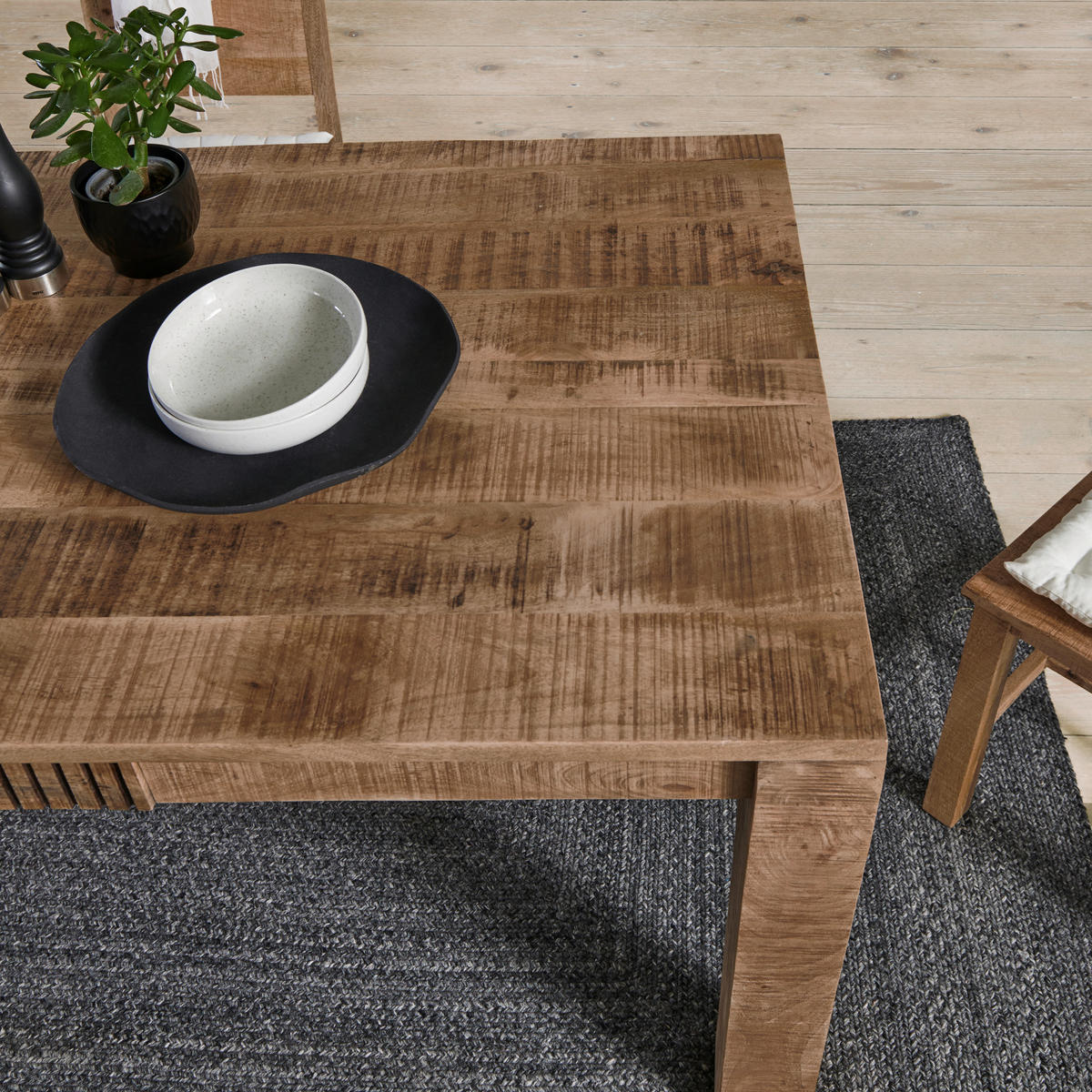 MATBORD   - naturfärgad, Romantik / Lanthus, trä (160/90/76cm) - Carryhome