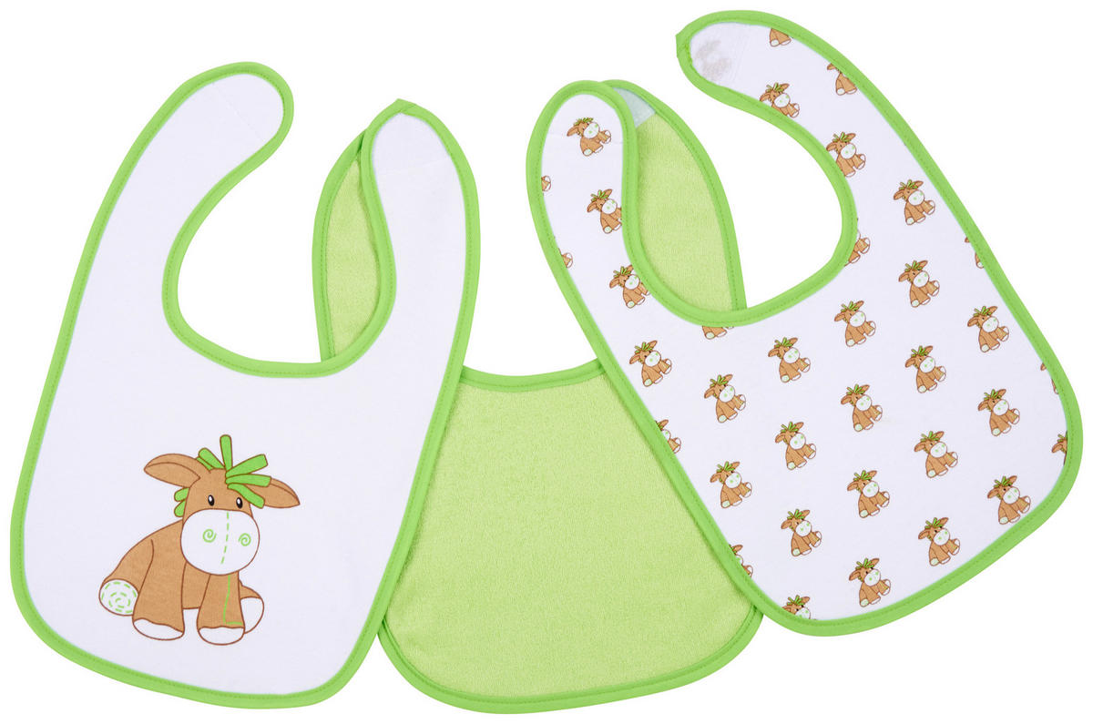 ELŐKE 3 részes  - fehér/zöld, Basics (21/32cm) - My Baby Lou