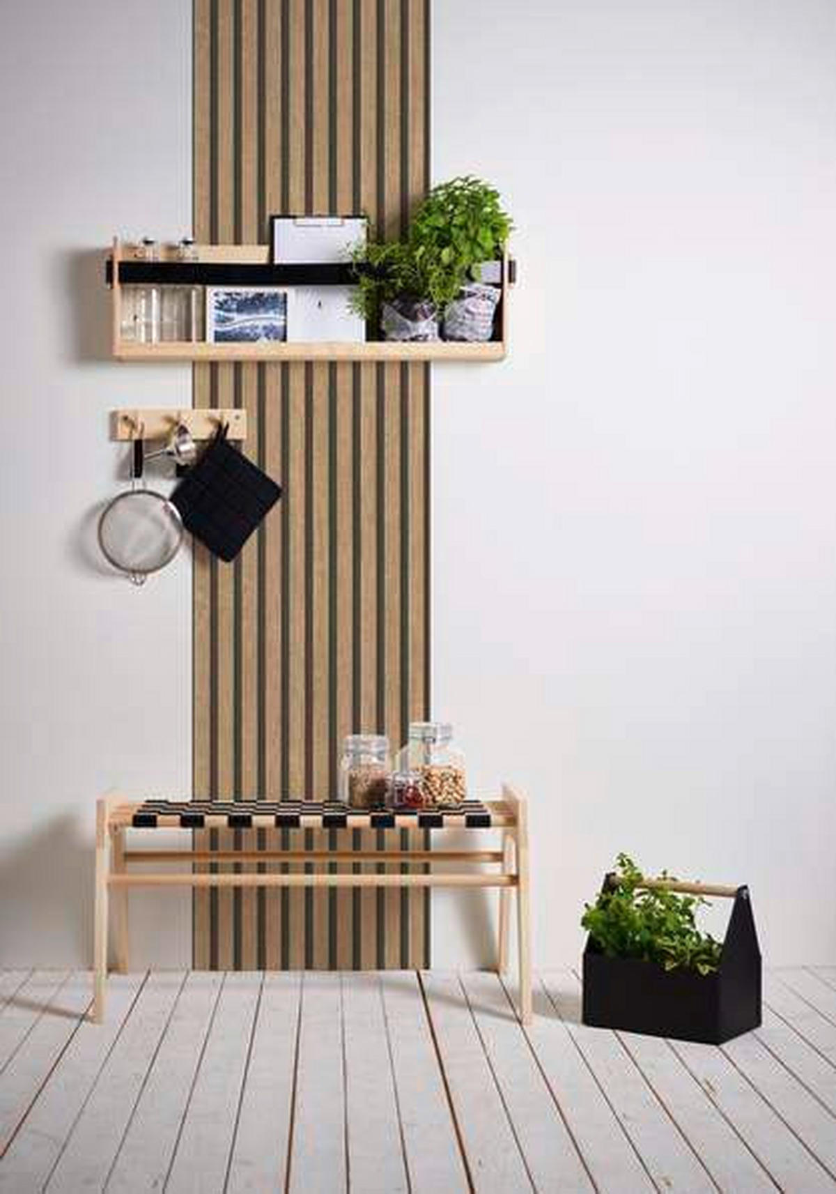 FOTOTAPETE  - Hellbraun, Design, Textil (52/250cm)