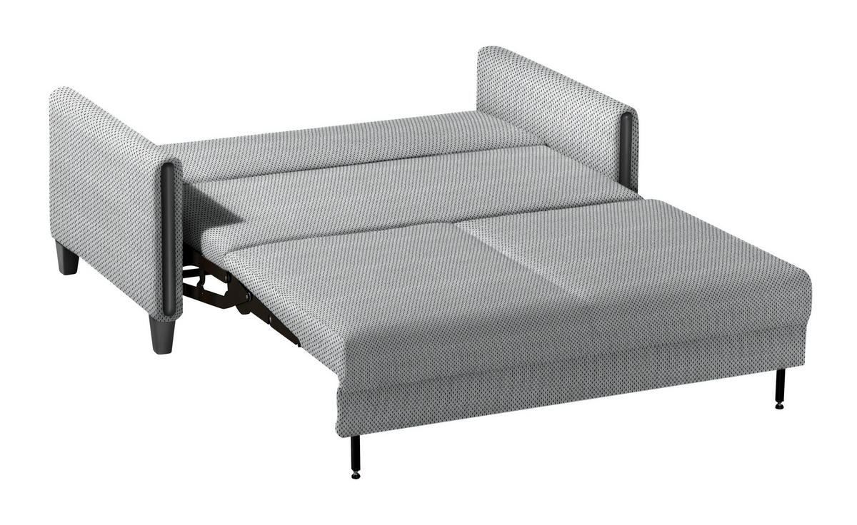 SCHLAFSOFA in Holz, Textil Grau, Schwarz  - Schwarz/Grau, Design, Holz/Textil (174/88/104cm) - Niels Andersson