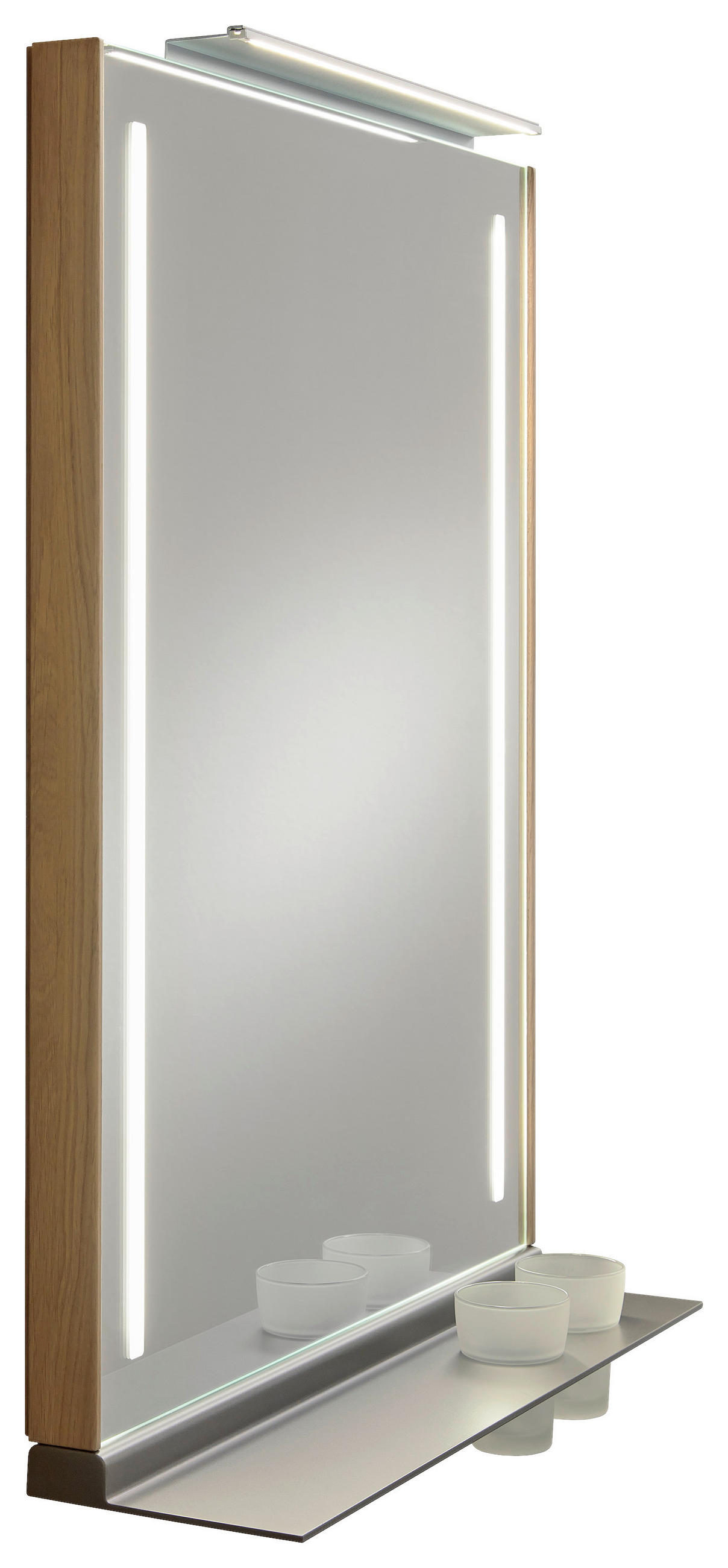 BADEZIMMERSPIEGEL 62/79,8/17 cm  - Eichefarben, Design, Holz (62/79,8/17cm) - Musterring