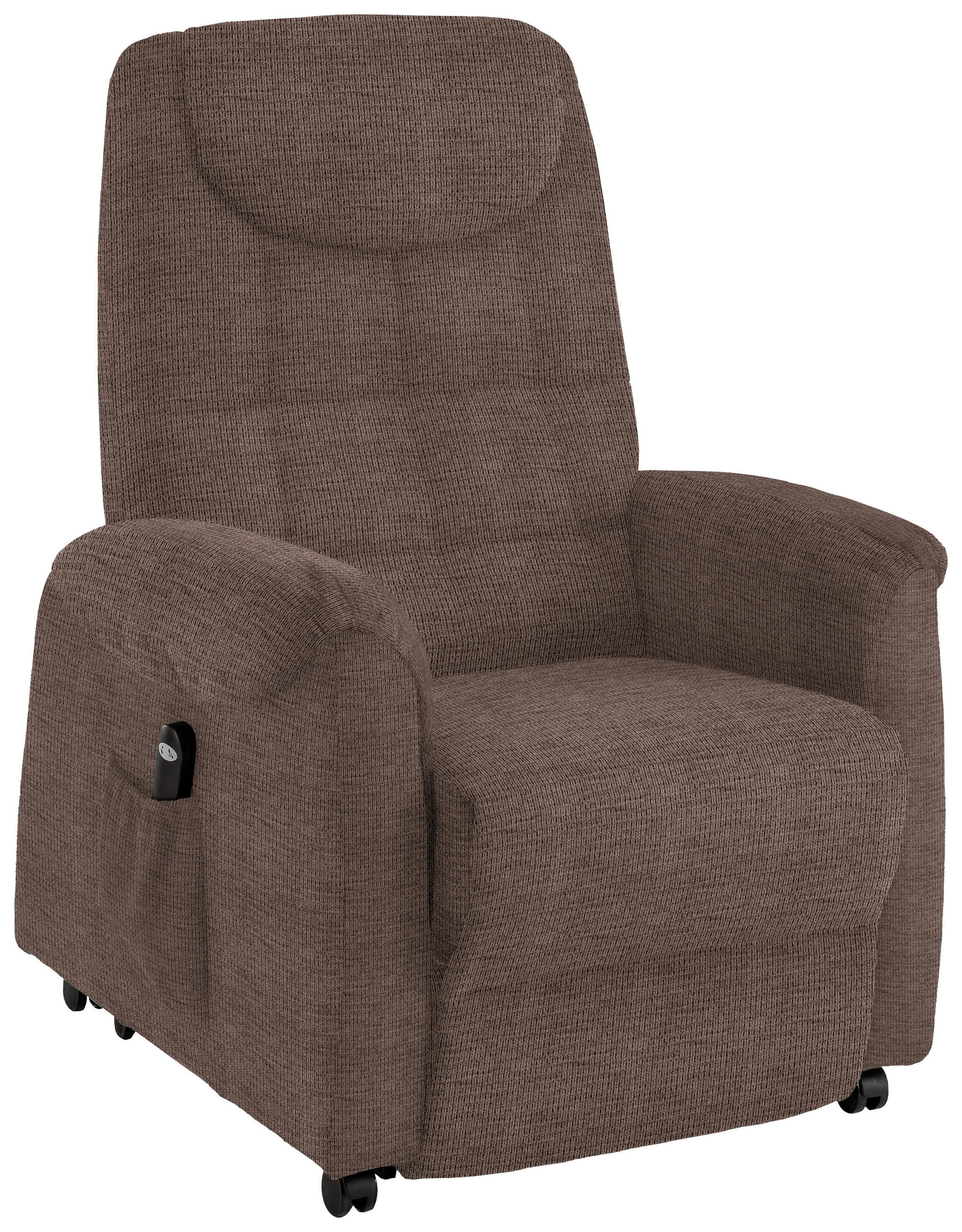 FERNSEHSESSEL Mikrofaser Hellbraun, Braun  - Hellbraun/Schwarz, KONVENTIONELL, Kunststoff/Textil (83/113/92cm) - Xora