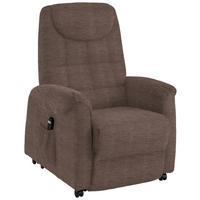FERNSEHSESSEL in Mikrofaser Braun, Hellbraun  - Hellbraun/Schwarz, Konventionell, Kunststoff/Textil (83/113/92cm) - Xora