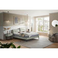 BOXSPRINGBETT 180/200 cm  in Hellgrau  - Hellgrau/Schwarz, Design, Textil/Metall (180/200cm) - Johann Jakob