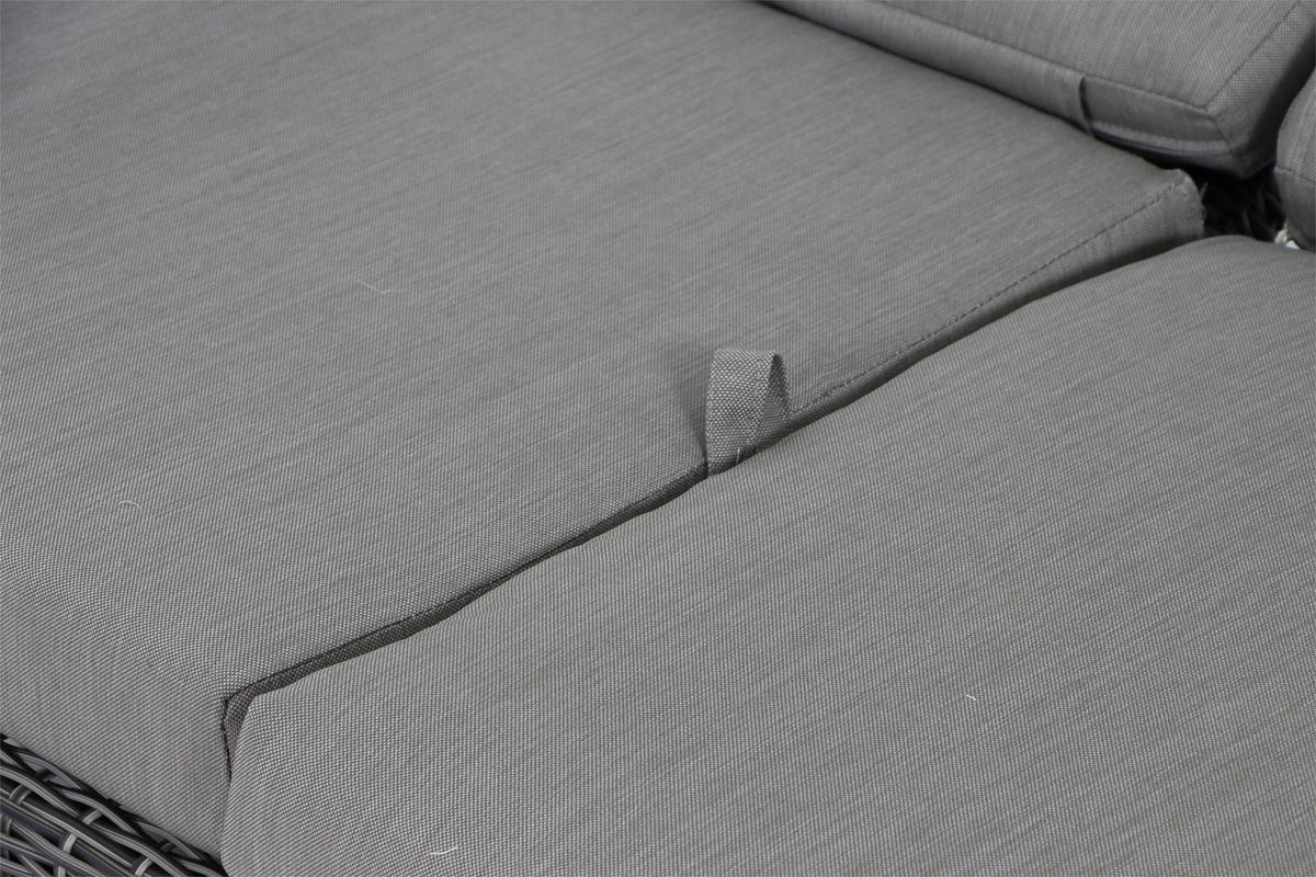 LOUNGEGARNITUR 4-teilig   72/103/160 cm Aluminium  - Grau, Basics, Keramik/Kunststoff (72/103/160cm) - Siena Garden