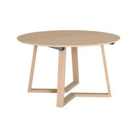 MATBORD i trä, metall 130-230/130-230/75 cm   - ek Bianco, Design, metall/trä (130-230/130-230/75cm) - Best Price