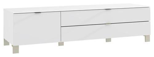 TV-ELEMENT bela  - barve nerjavečega jekla/bela, Design, kovina/umetna masa (165/41,1/52,5cm) - Hom`in