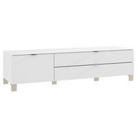 TV-ELEMENT bela  - barve nerjavečega jekla/bela, Design, kovina/umetna masa (165/41,1/52,5cm) - Hom`in