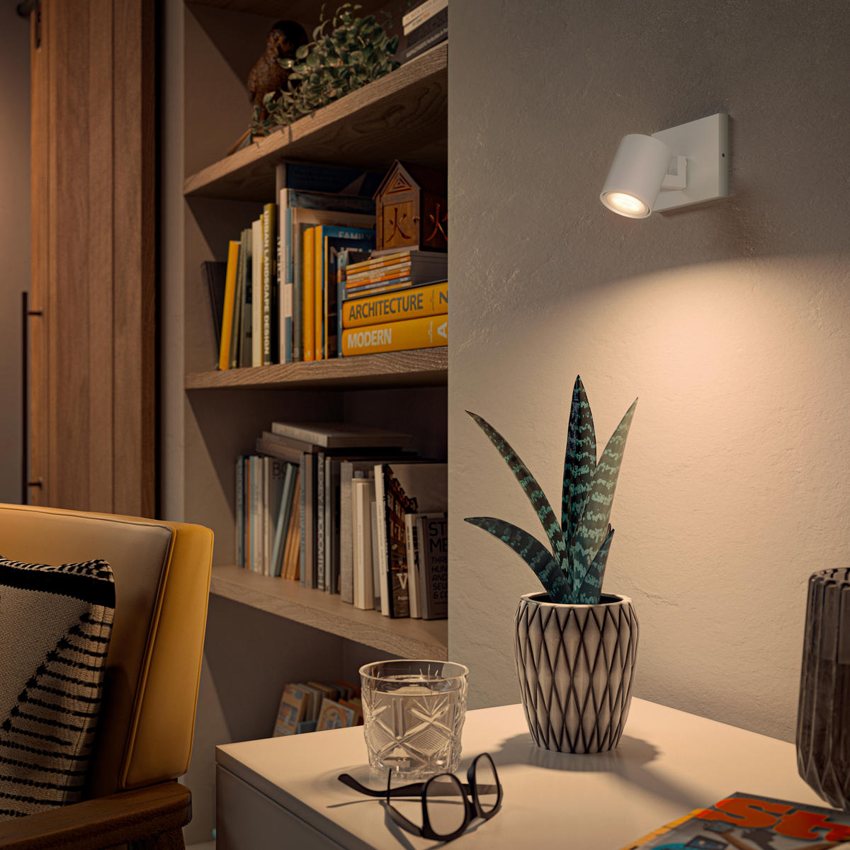 LED-STRAHLER Runner Single Spot 11/10,7/9 cm   - Weiß, Basics, Metall (11/10,7/9cm) - Philips HUE