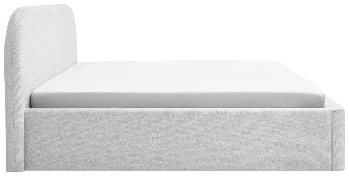 POLSTERBETT 180/200 cm  in Creme  - Creme/Schwarz, Design, Holz/Textil (180/200cm) - Boxxx