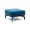 HOCKER Samt Blau  - Blau/Schwarz, Design, Textil/Metall (70/70/46cm) - SENSOO