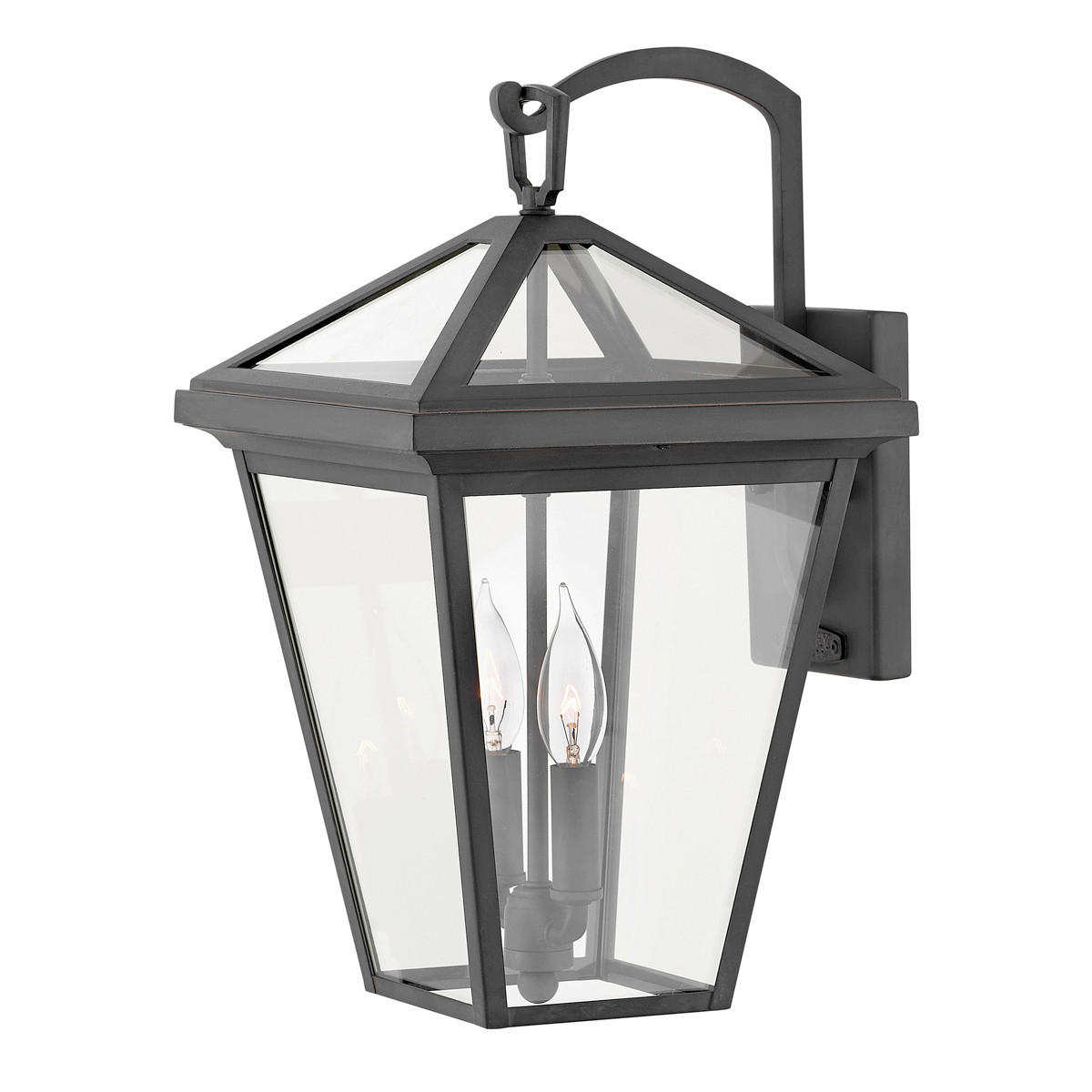 VÄGGLAMPA UTOMHUS - svart, Klassisk, metall/glas (25,4/28,6/45,9cm) - Elstead Lighting