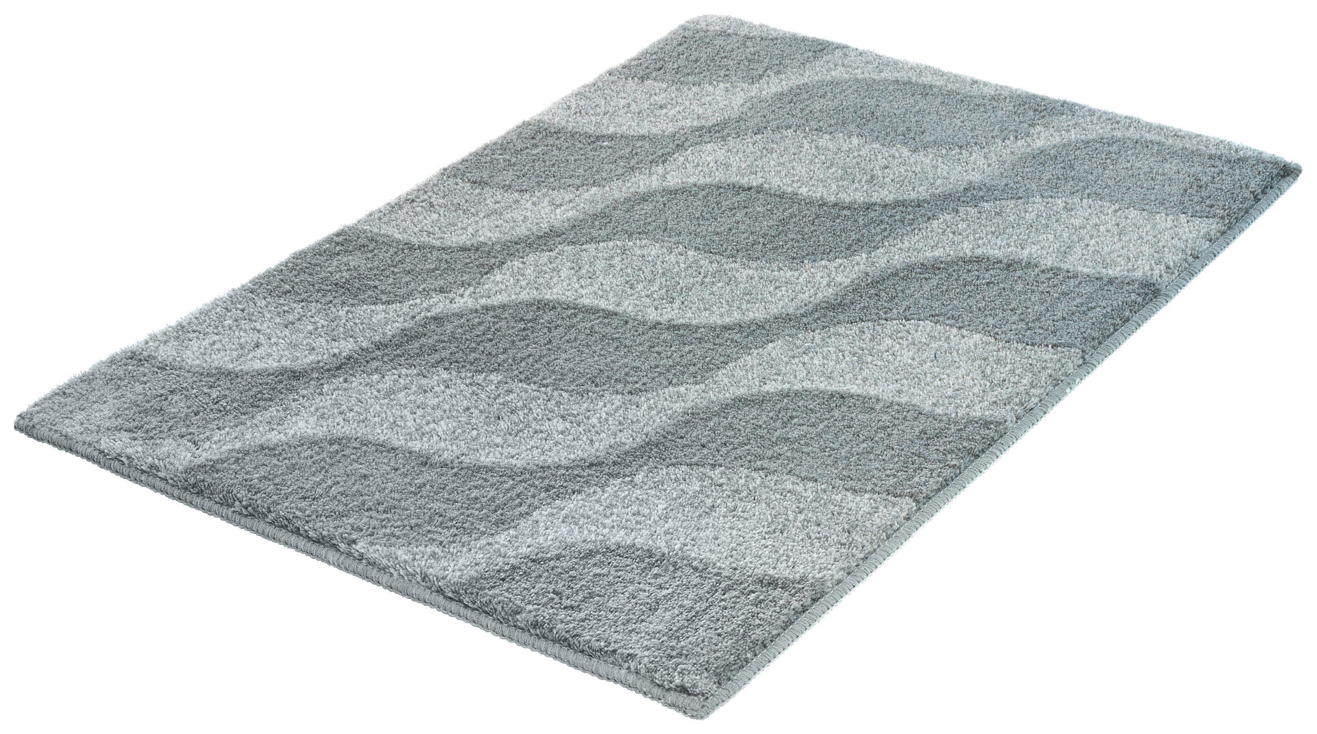 BADTEPPICH Dunkelgrau 70/120 cm  - Dunkelgrau, Design, Kunststoff/Textil (70/120cm) - Kleine Wolke