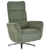 RELAXSESSEL in Textil Dunkelgrün  - Chromfarben/Dunkelgrün, Design, Textil/Metall (78/113/83cm) - Beldomo Speed