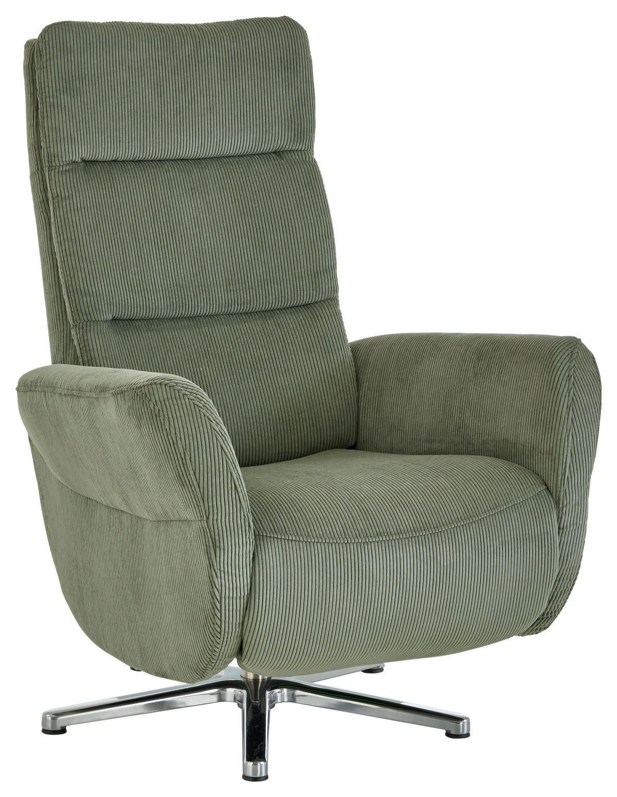 RELAXSESSEL Textil Dunkelgrün  - Chromfarben/Dunkelgrün, Design, Textil/Metall (78/113/83cm) - Beldomo Speed